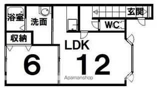 スペースⅤ【2階】の間取り